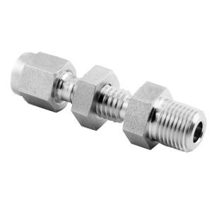 卡套阳螺纹穿板接头