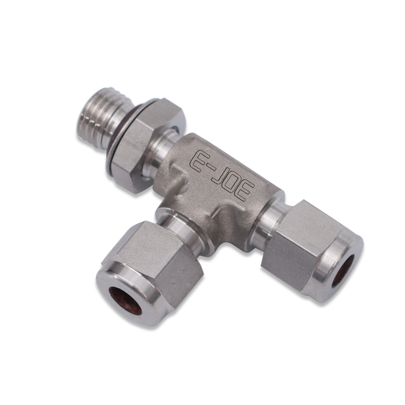 主管阳螺纹位置可调卡套三通